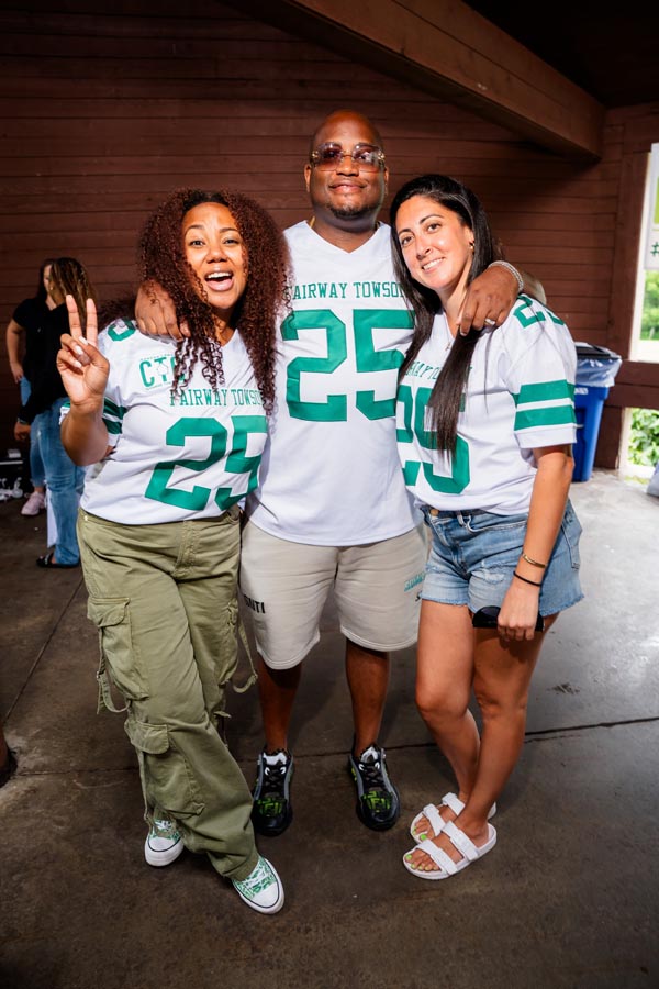 The Crane Team of Fairway enjoying a crab feast work event in 2025