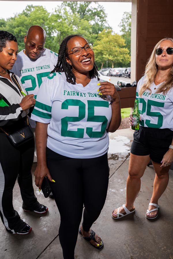 The Crane Team of Fairway enjoying a crab feast work event in 2025