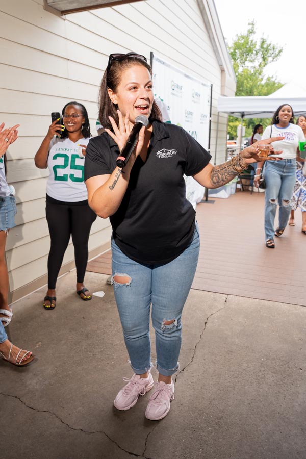 The Crane Team of Fairway enjoying a crab feast work event in 2025