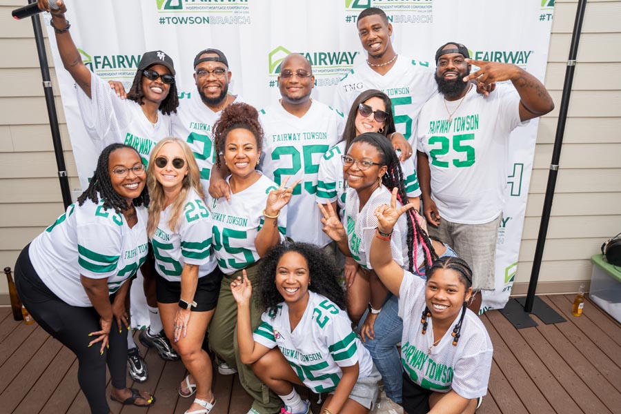 The Crane Team of Fairway enjoying a crab feast work event in 2025