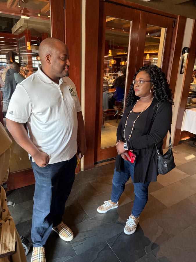 team members at Headshot Happy Hour event