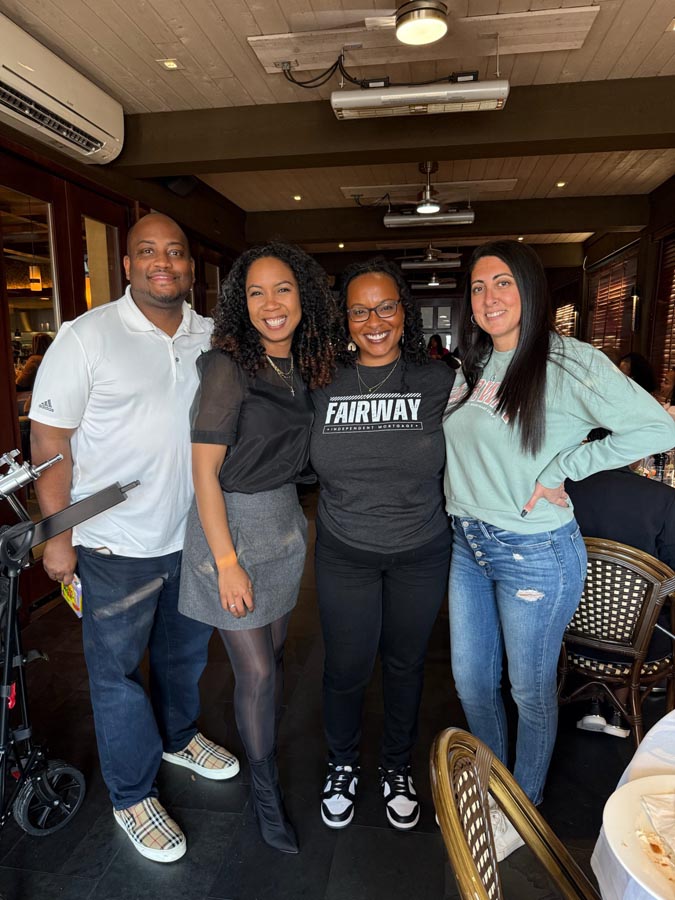 team members at Headshot Happy Hour event