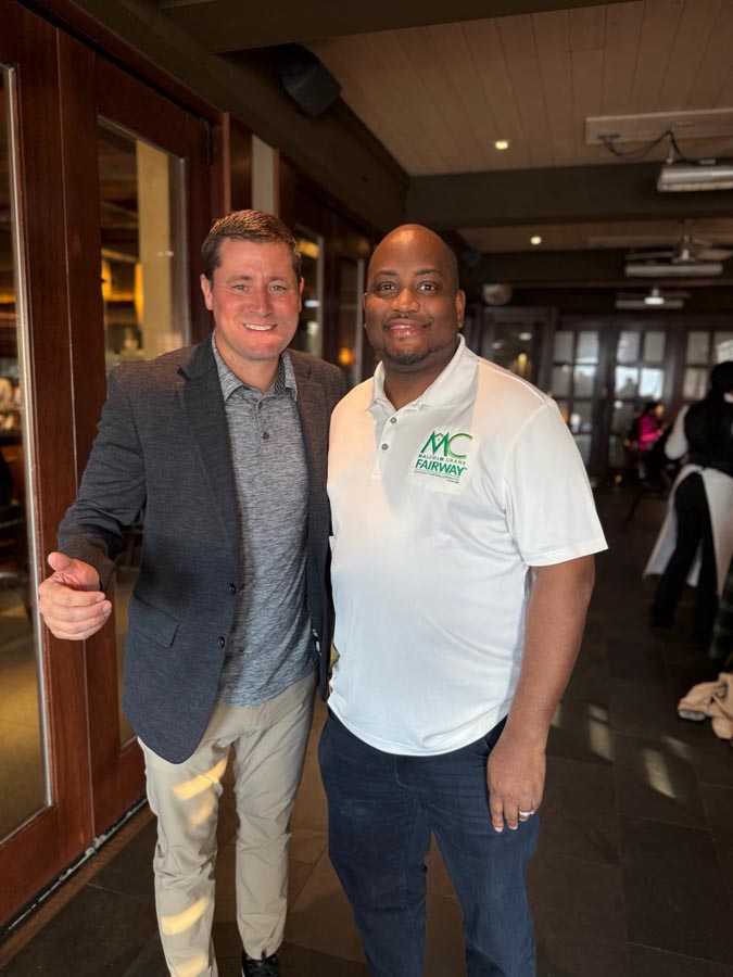 team members at Headshot Happy Hour event