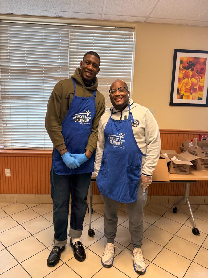 The Crane Team at a food bank for Giveback Branch 2025